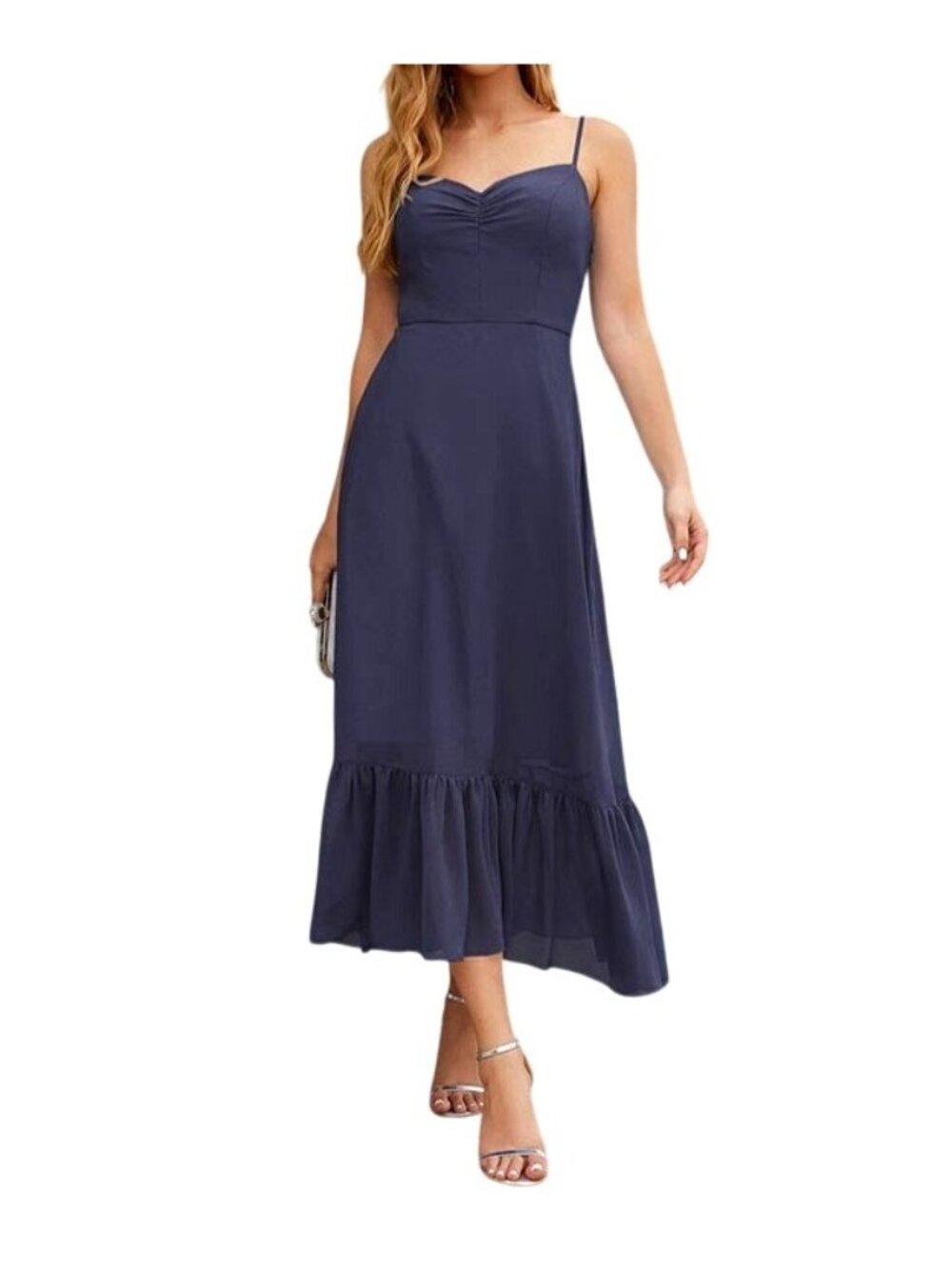 Stacees A-line Sweetheart Chiffon Tea-Length Bridesmaid US Size 6